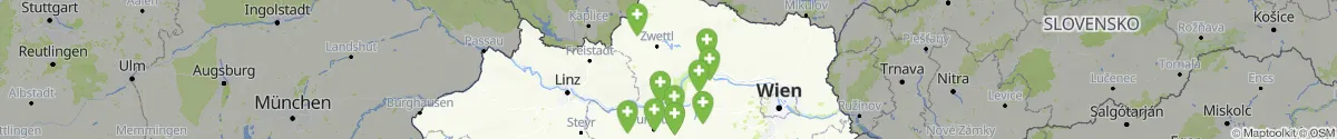 Kartenansicht für Apotheken-Notdienste in der Nähe von Bad Traunstein (Zwettl, Niederösterreich)